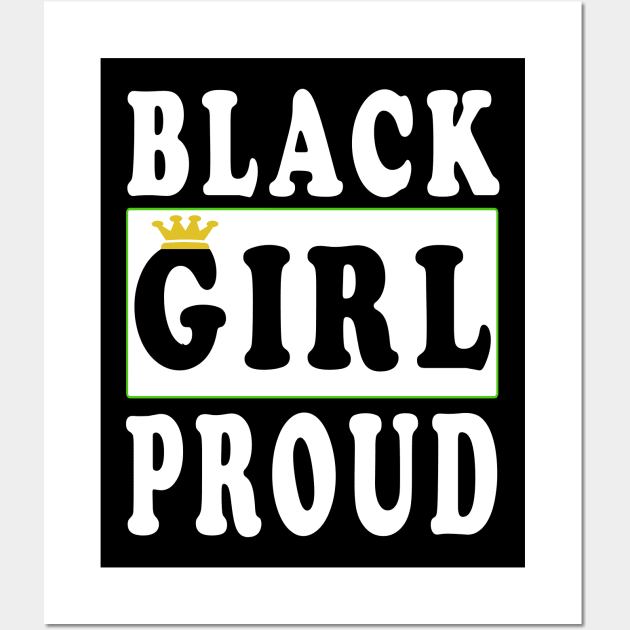Black Girl Proud Black Lives Matter Wall Art by YassShop